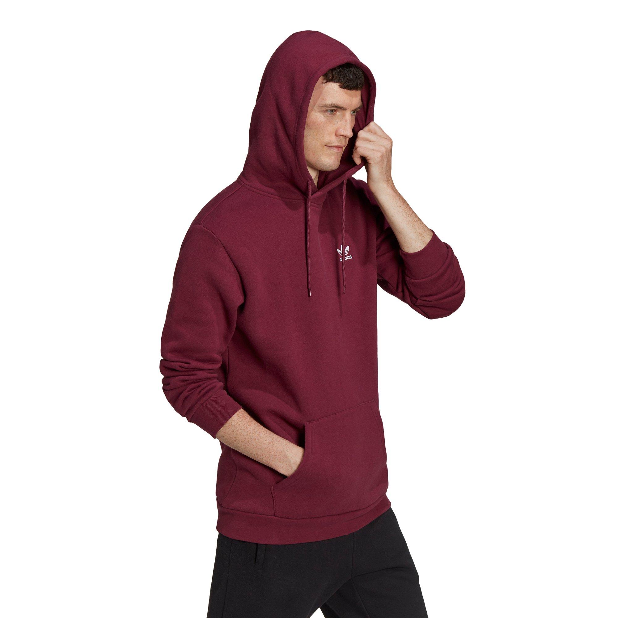 Burgundy adidas sweatshirt mens sale